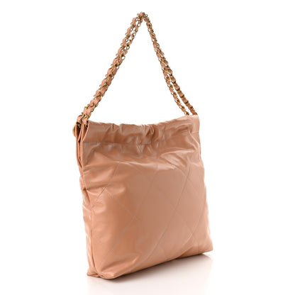 Chanel Shiny Calfskin Quilted Small Chanel 22 Beige 3 of 11