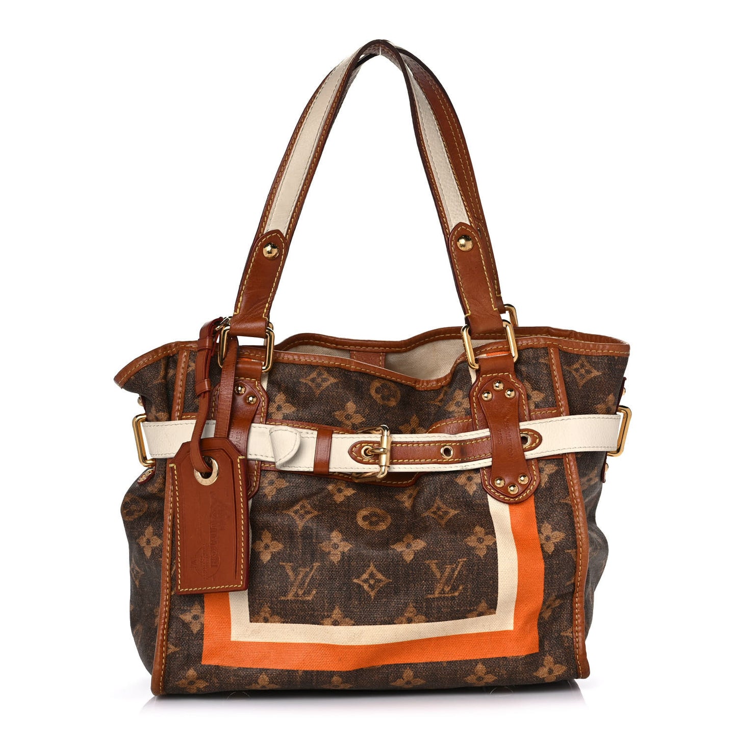 Monogram Rayures Tisse Sac PM
