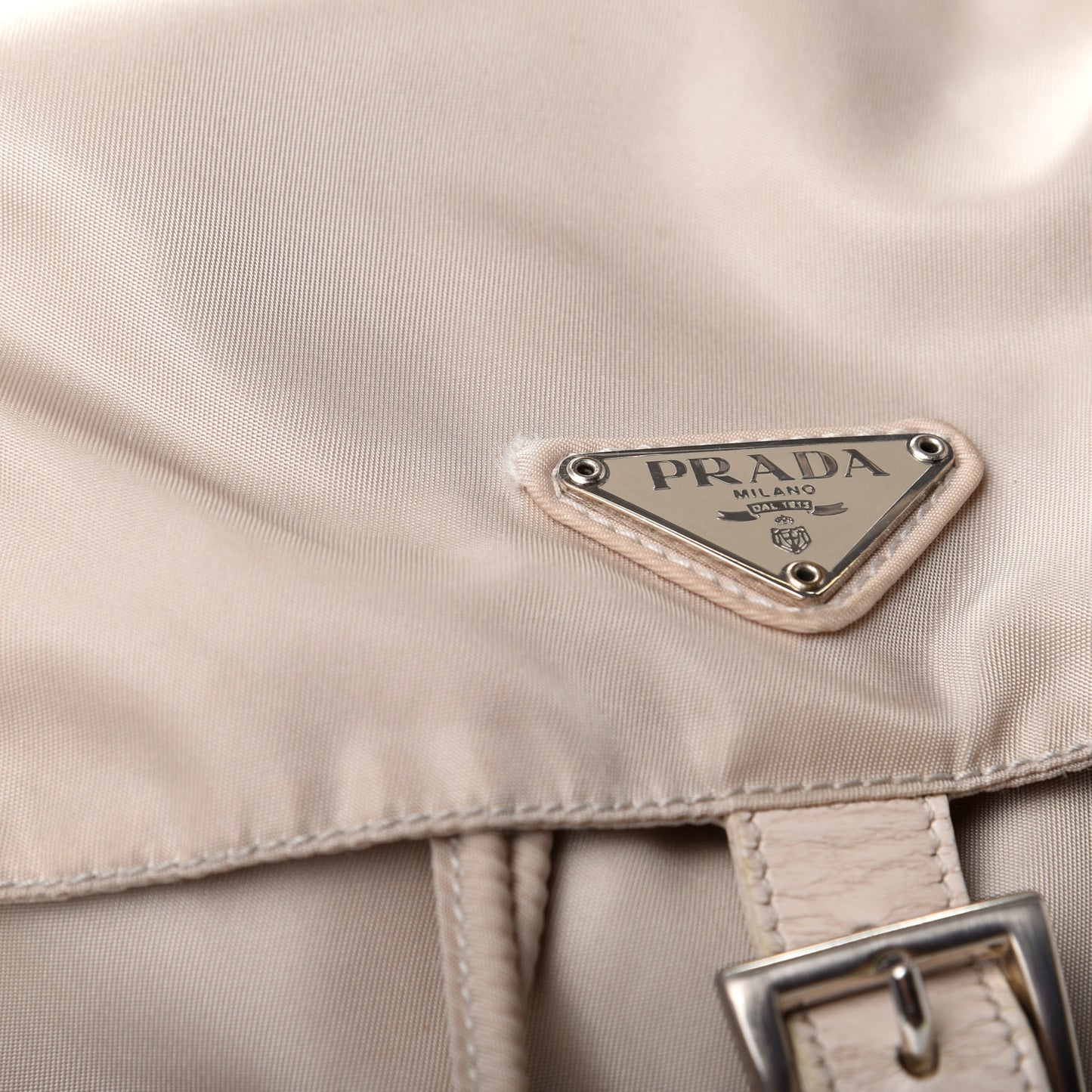 Nylon Medium Backpack Sabbia