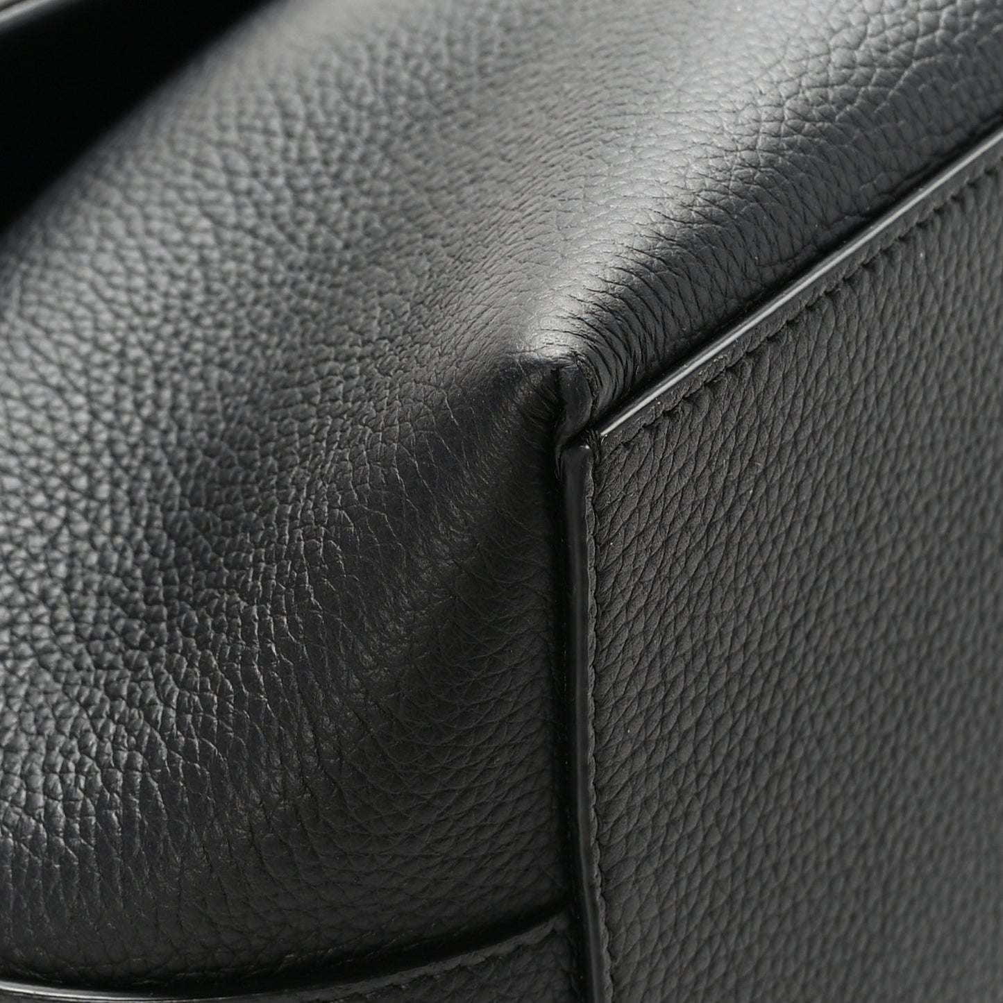 Calfskin Gancini Twins 24 Messenger Bag Black