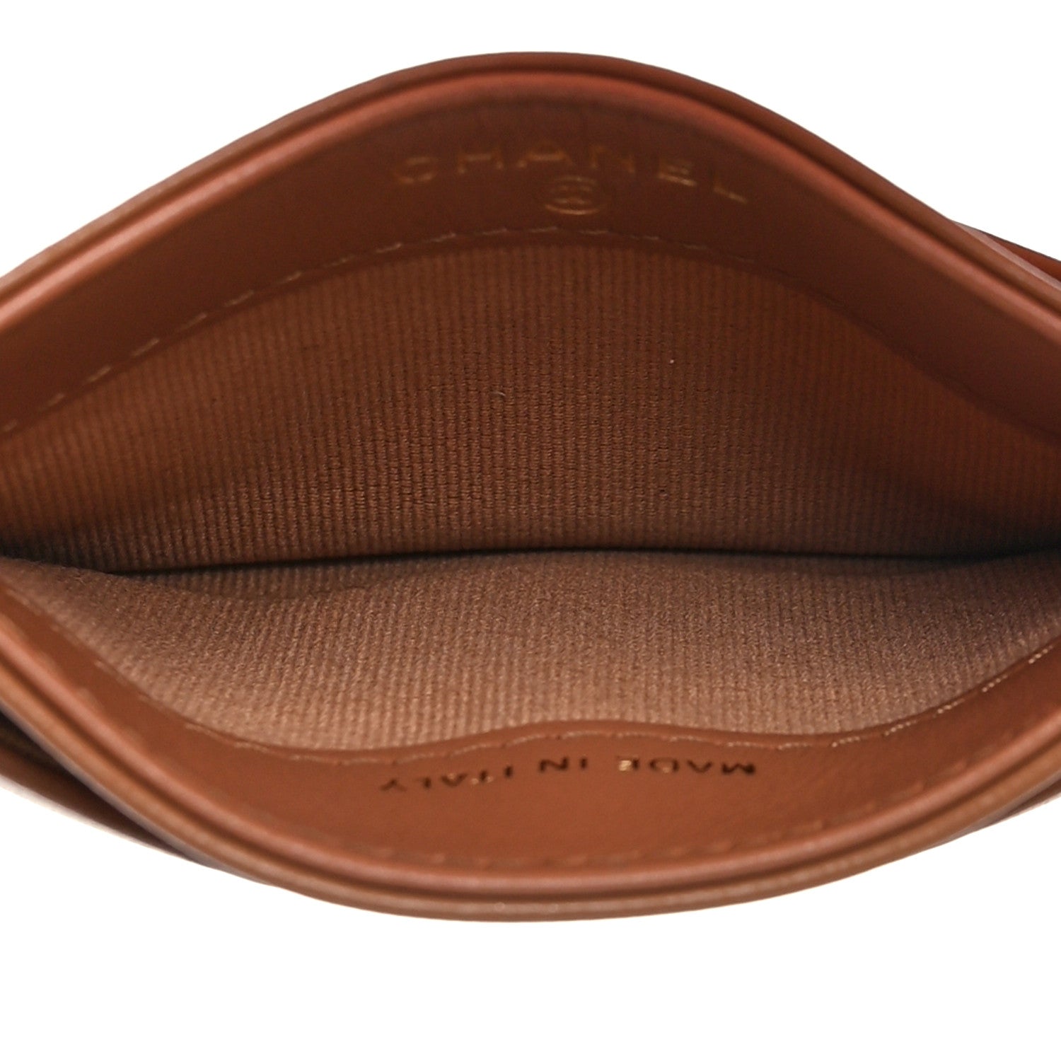Chanel Lambskin Quilted Chanel 19 Card Holder Brown 5 of 10