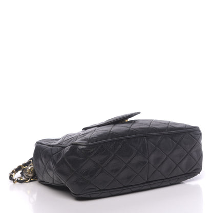 Chanel Lambskin Quilted CC Tassel Camera Bag Navy Blue 4 of 12