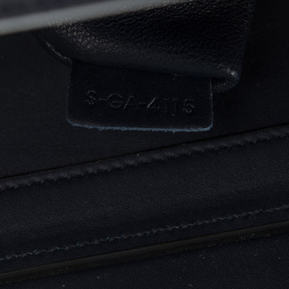 Celine Smooth Calfskin Striped Canvas Micro Luggage Navy Blue 7 of 8