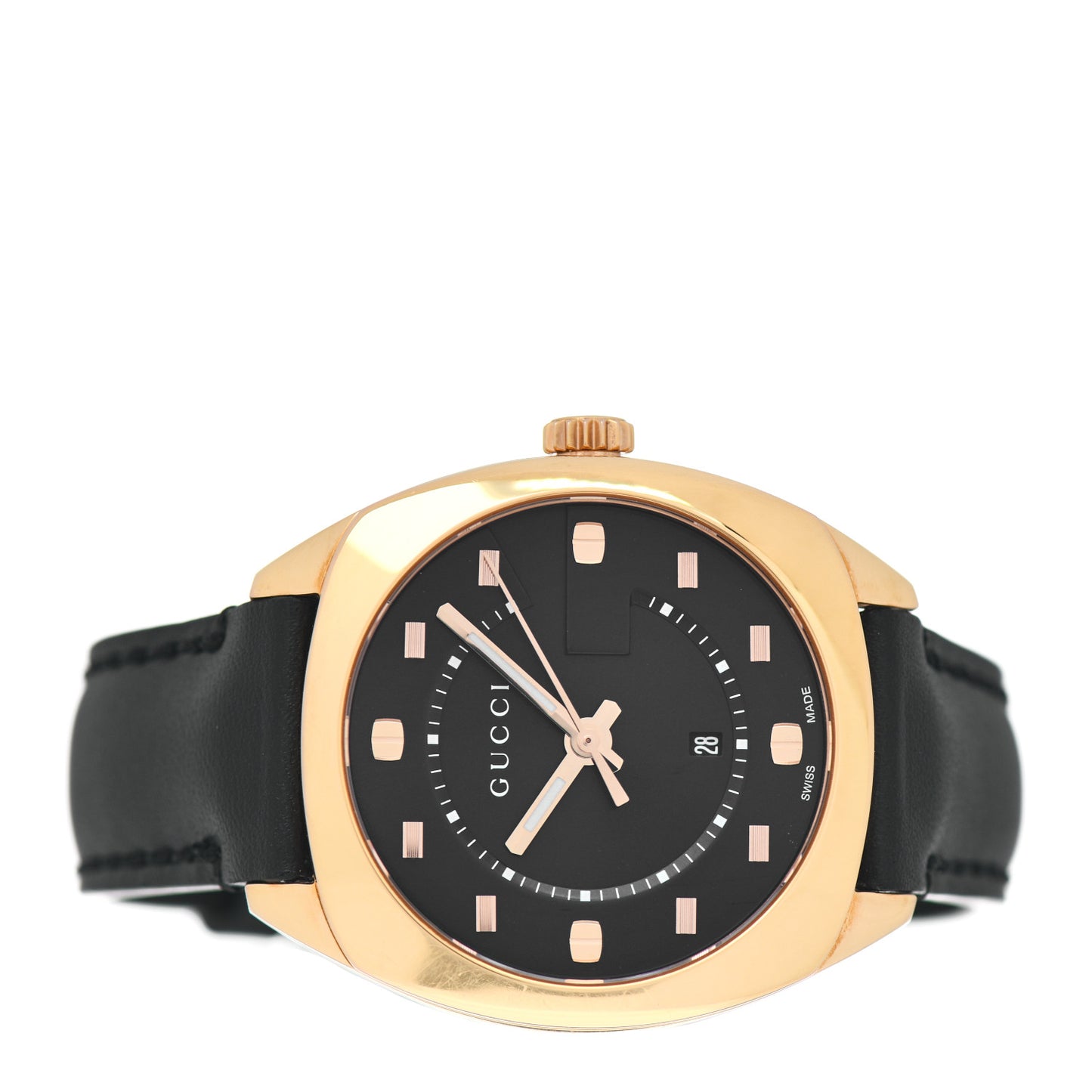 Stainless Steel Calfskin 36mm GG2570 Watch Black