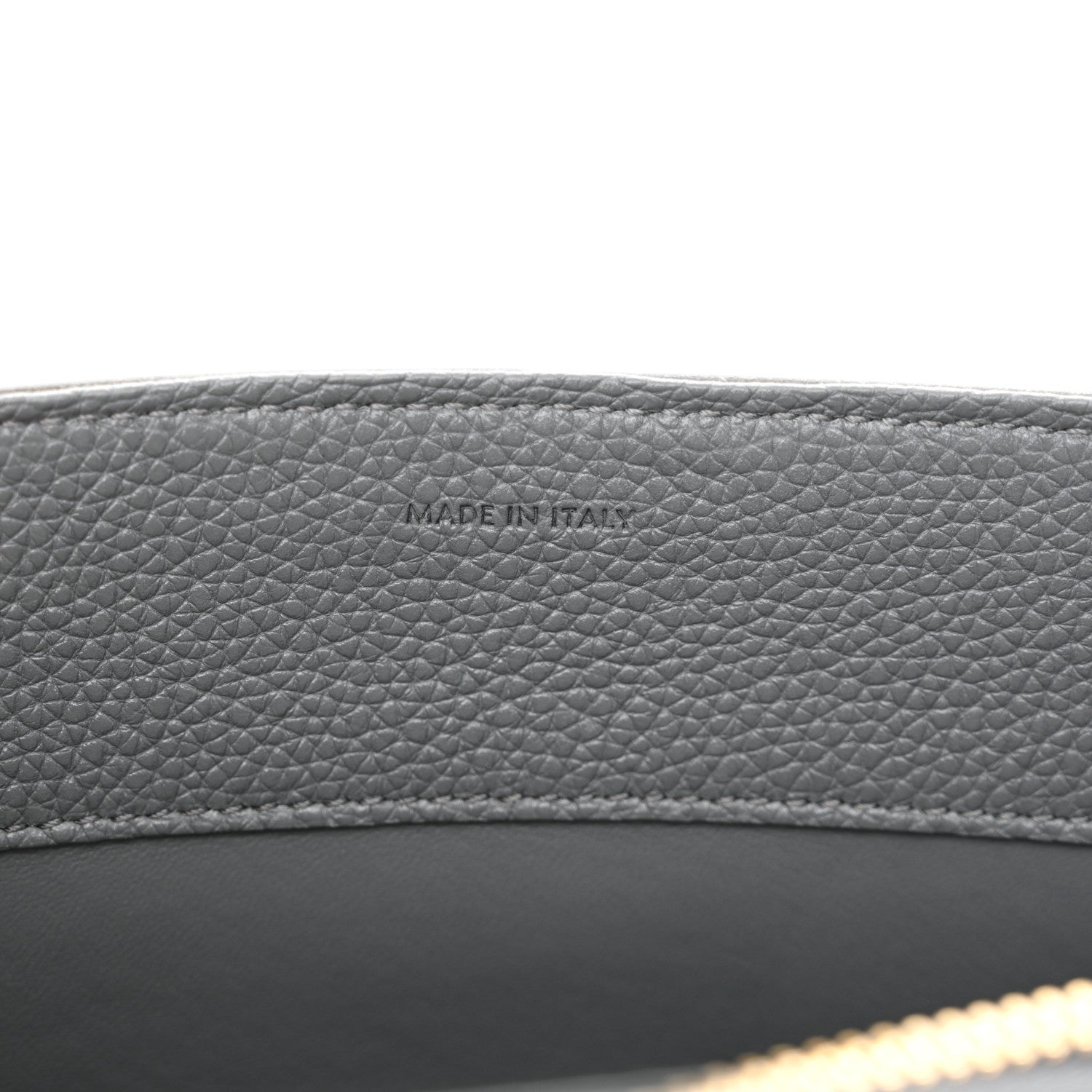 Celine Grained Calfskin Small 16 Top Handle Bag Medium Grey 9 of 15