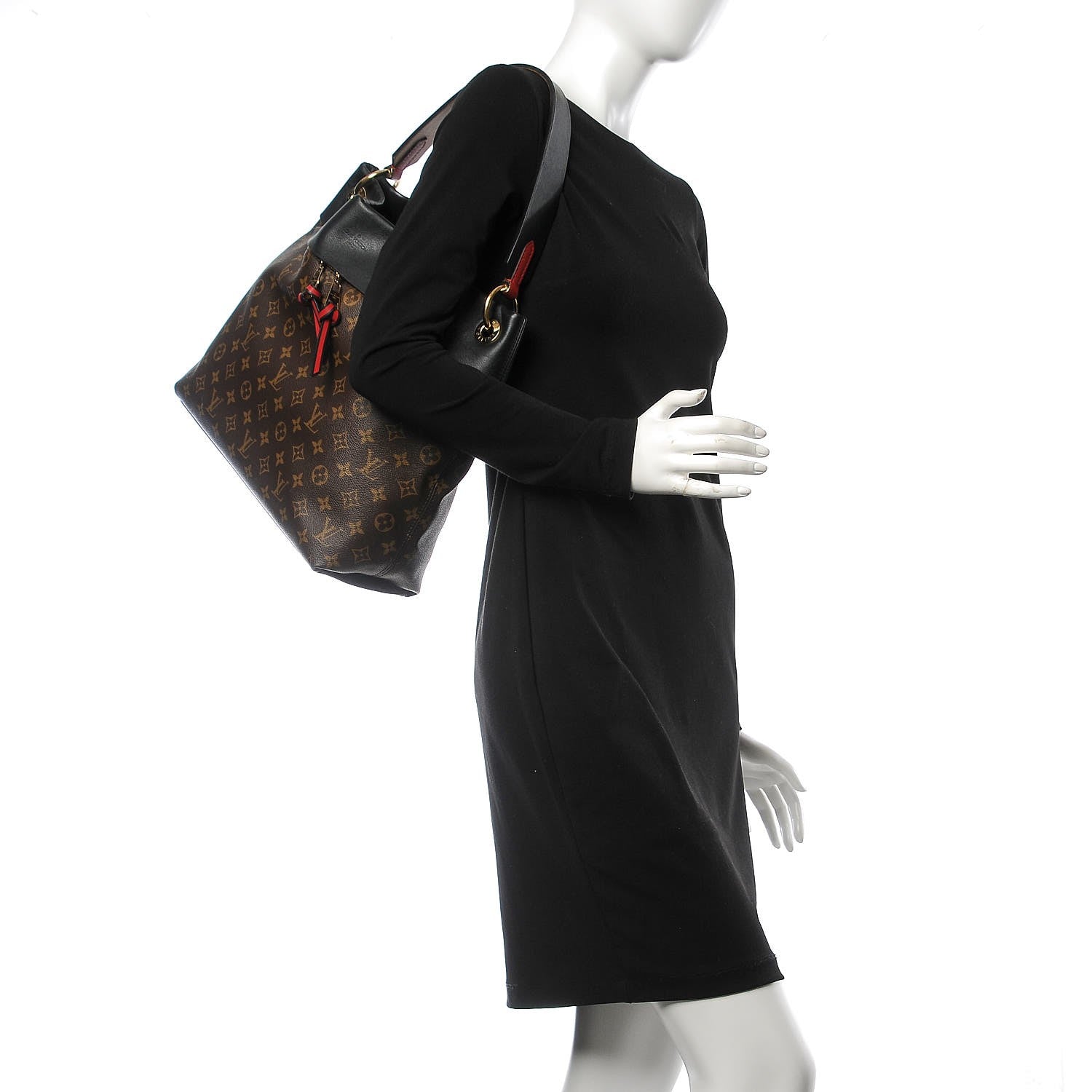 Louis Vuitton Monogram Tuileries Hobo Black 2 of 11