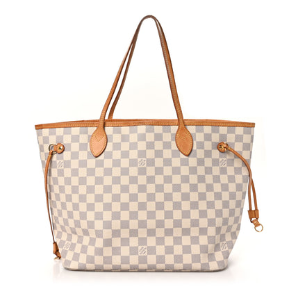 Louis Vuitton Damier Azur Neo Neverfull MM Rose Ballerine 1 of 11