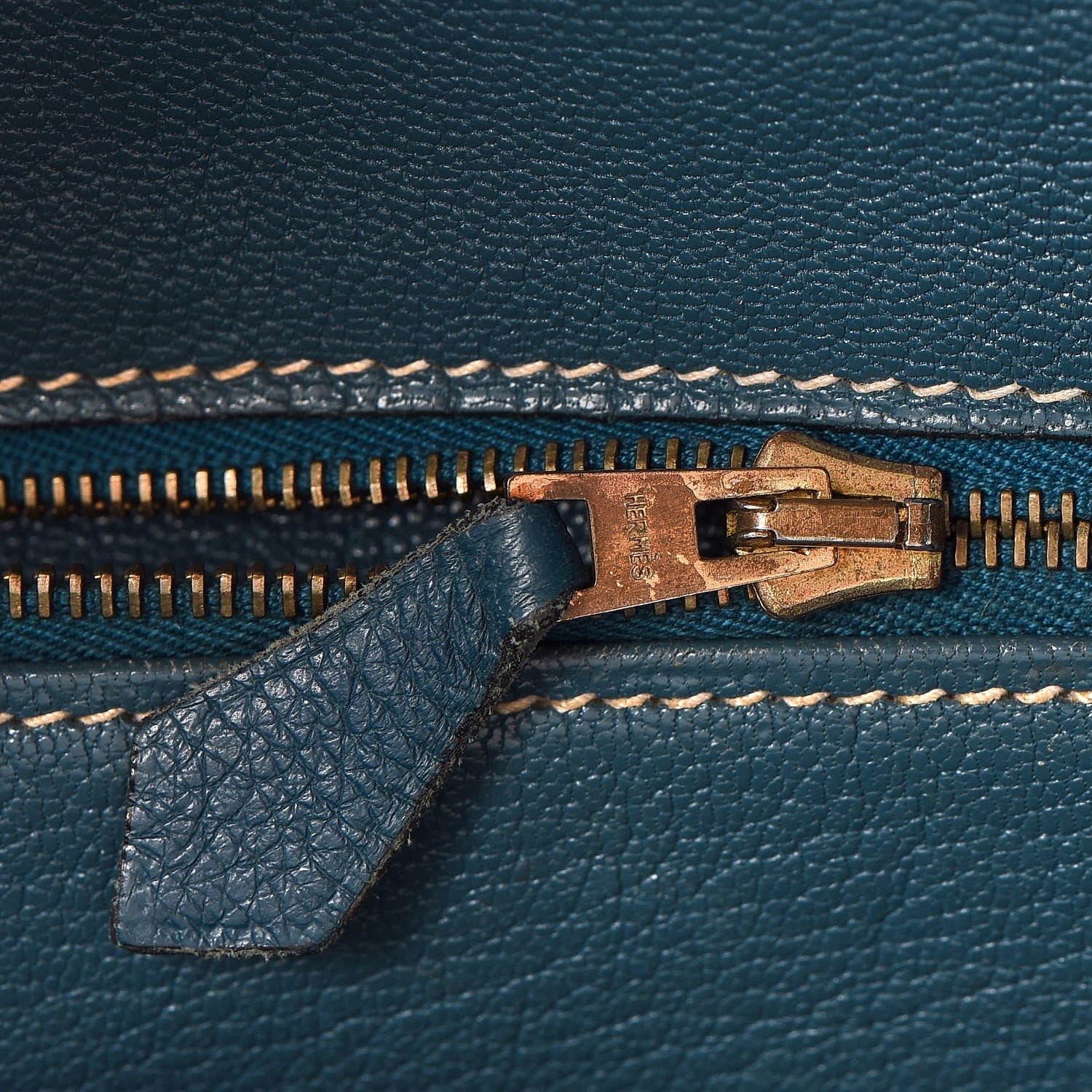 Hermes Taurillon Clemence Birkin 35 Bleu Thalassa 20 of 56