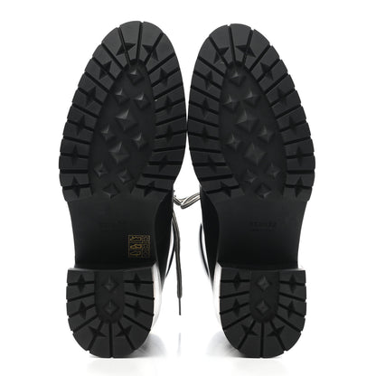 Hermes Calfskin Bridge Ankle Boots 39 Black 5 of 9