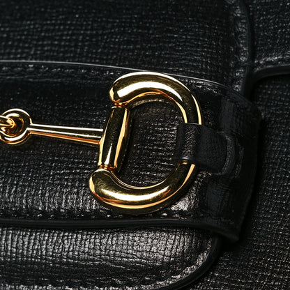 Gucci Azalea Calfskin Horsebit 1955 Shoulder Bag Black 11 of 13