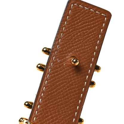 Hermes Swift Epsom 24mm H au Carre Twist Belt 90 36 Black Gold 6 of 7