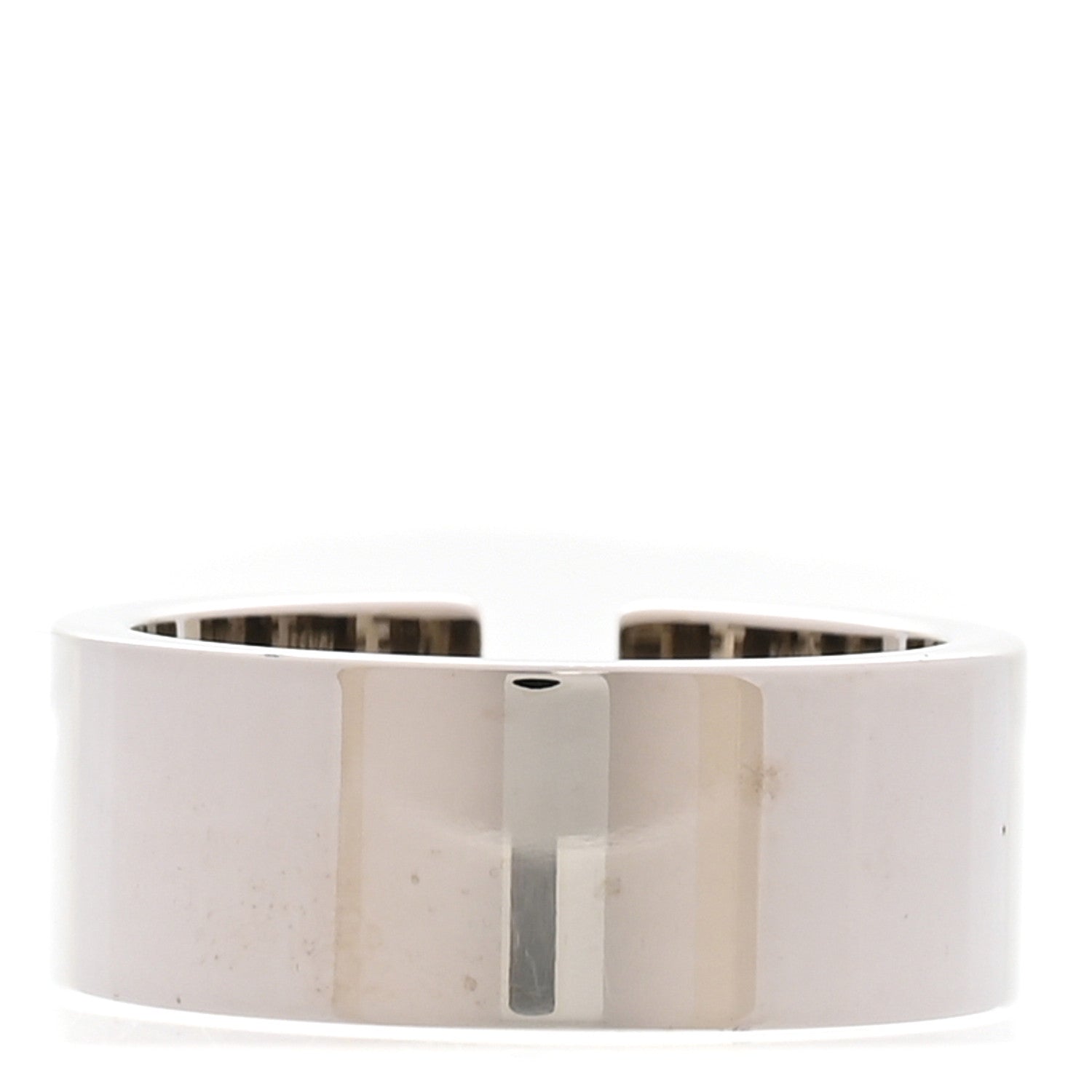 Fendi Metal FF Ring Orosoft M 63 10.25 Silver 3 of 7