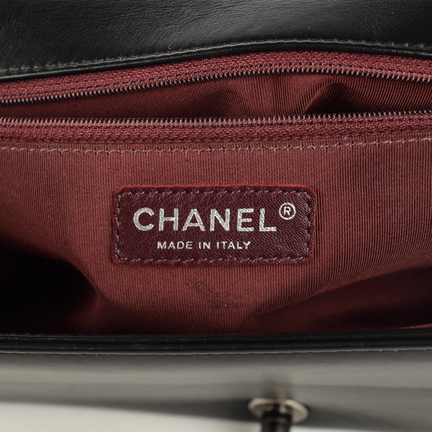 Chanel Calfskin Chevron Quilted Large Boy Flap Black 7 of 9