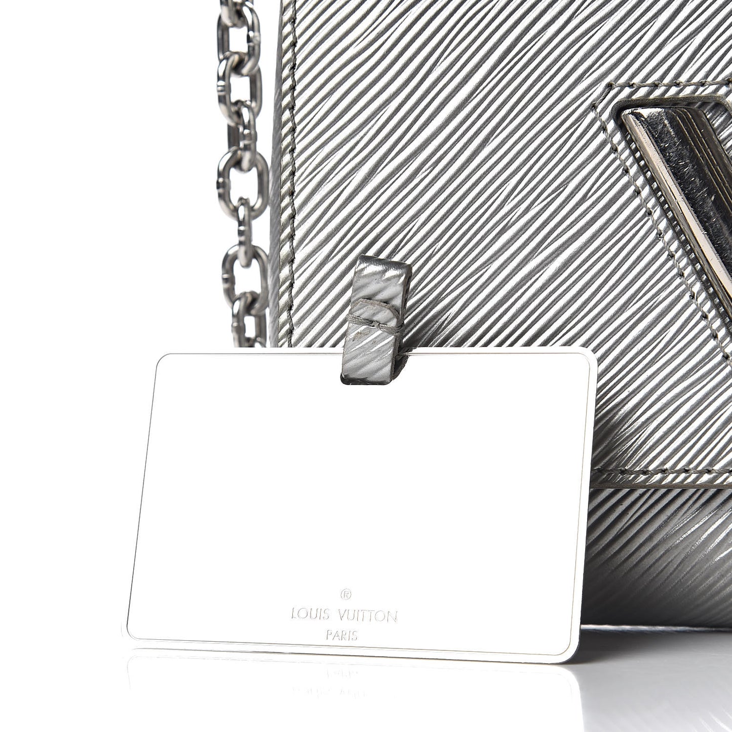 Epi Twist Shoulder Bag PM Argent