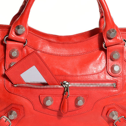Balenciaga Agneau Giant 21 Silver Hardware City Vermillion 10 of 12
