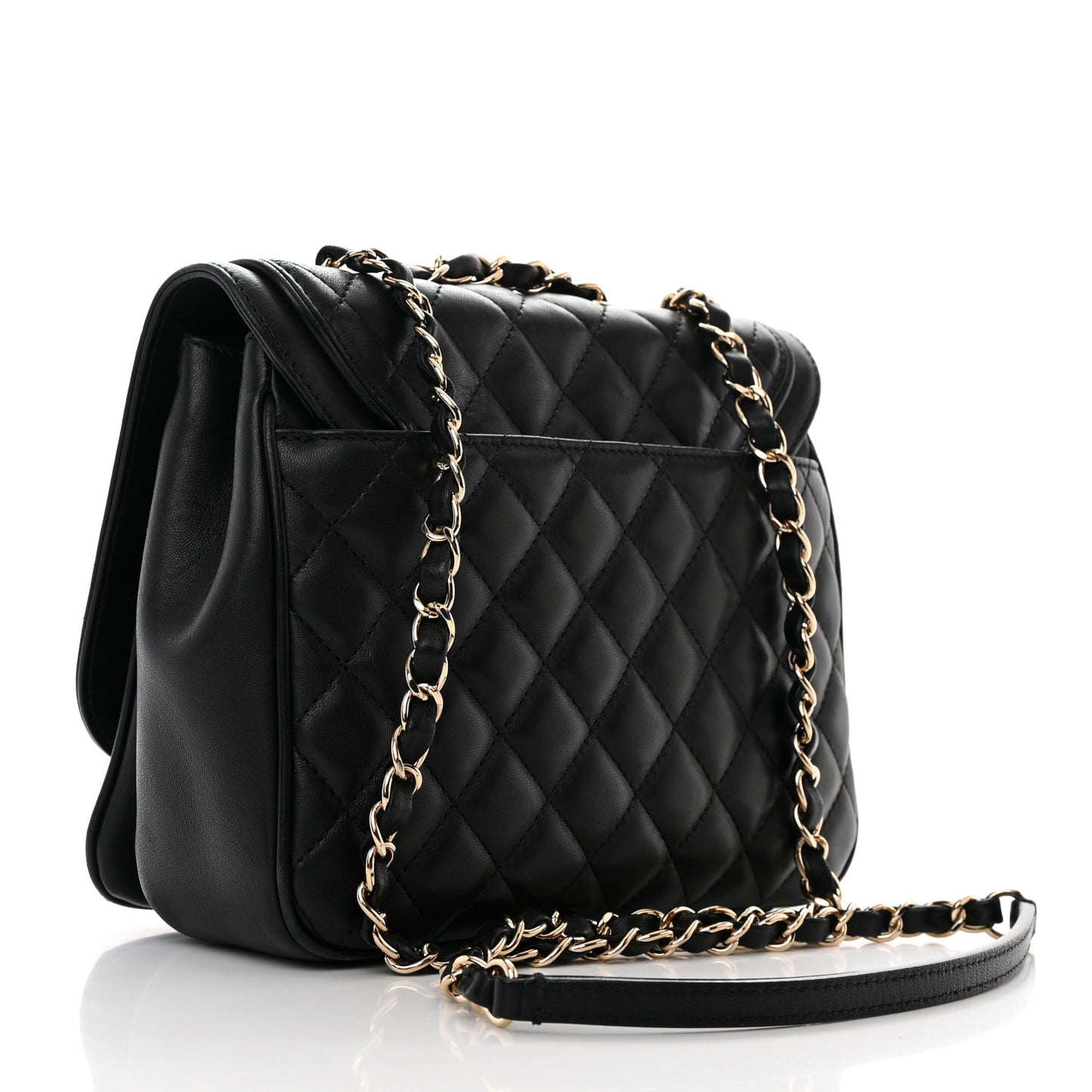 Lambskin Quilted Medium Lovely Day Flap Black
