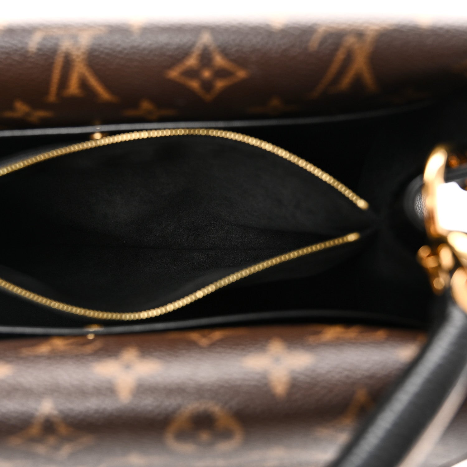 Louis Vuitton Grained Calfskin Monogram Double V Black 5 of 9