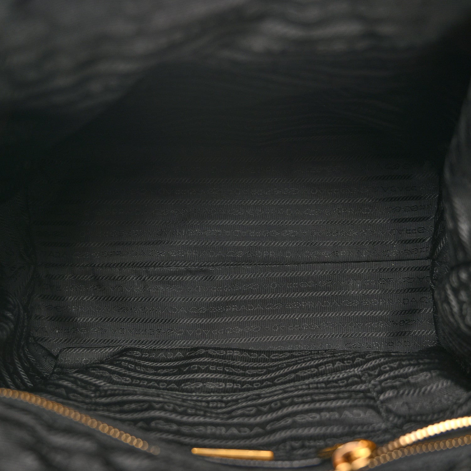 Prada Tessuto Nylon Saffiano Tote Black 5 of 15