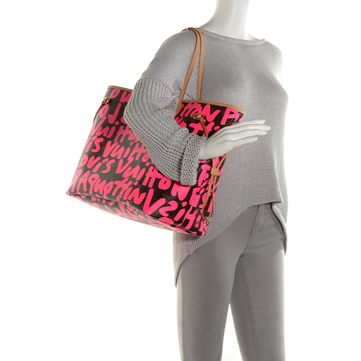 Monogram Graffiti Neverfull GM Fuchsia