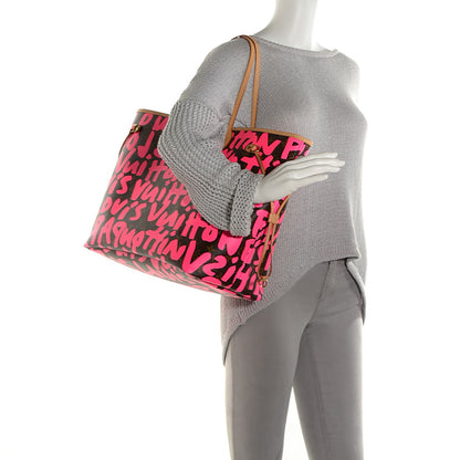 Louis Vuitton Monogram Graffiti Neverfull GM Fuchsia 2 of 7