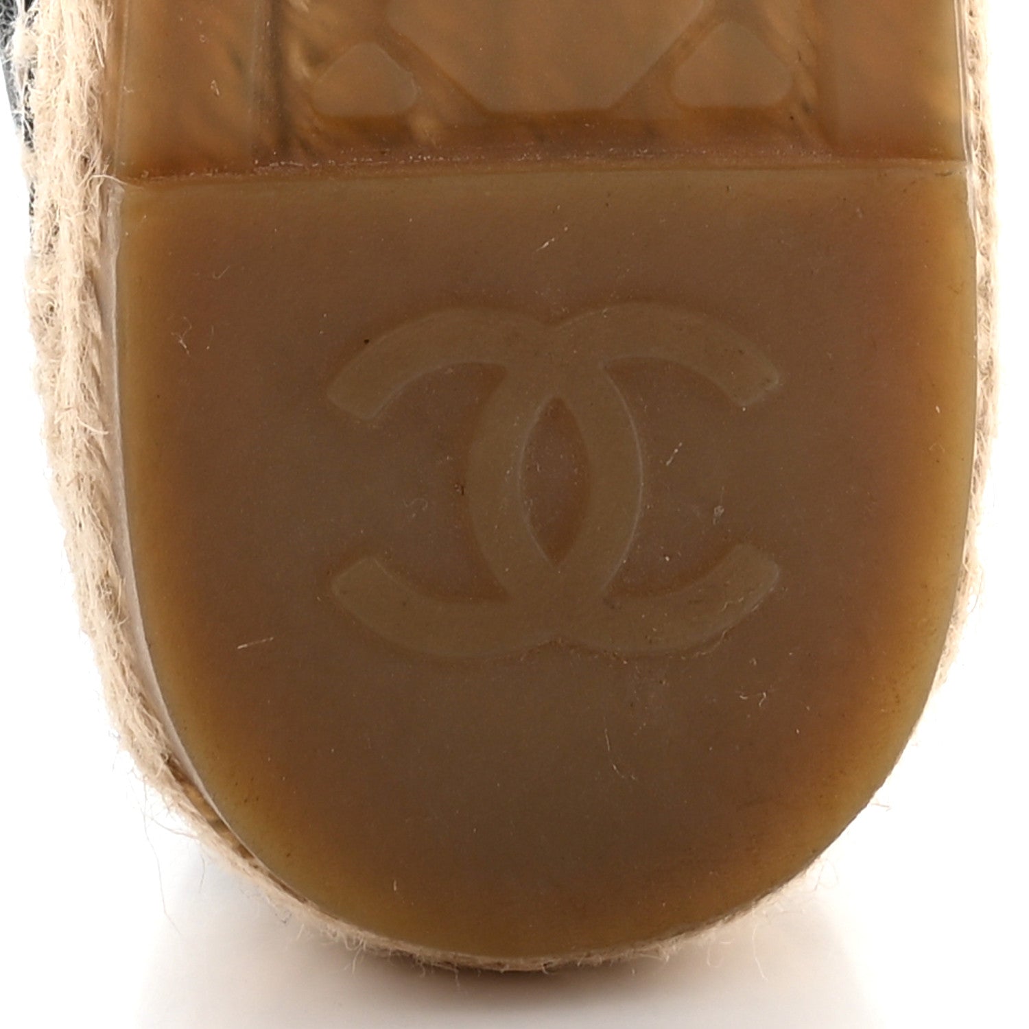 Chanel Lambskin CC Espadrilles 37 Black 7 of 10
