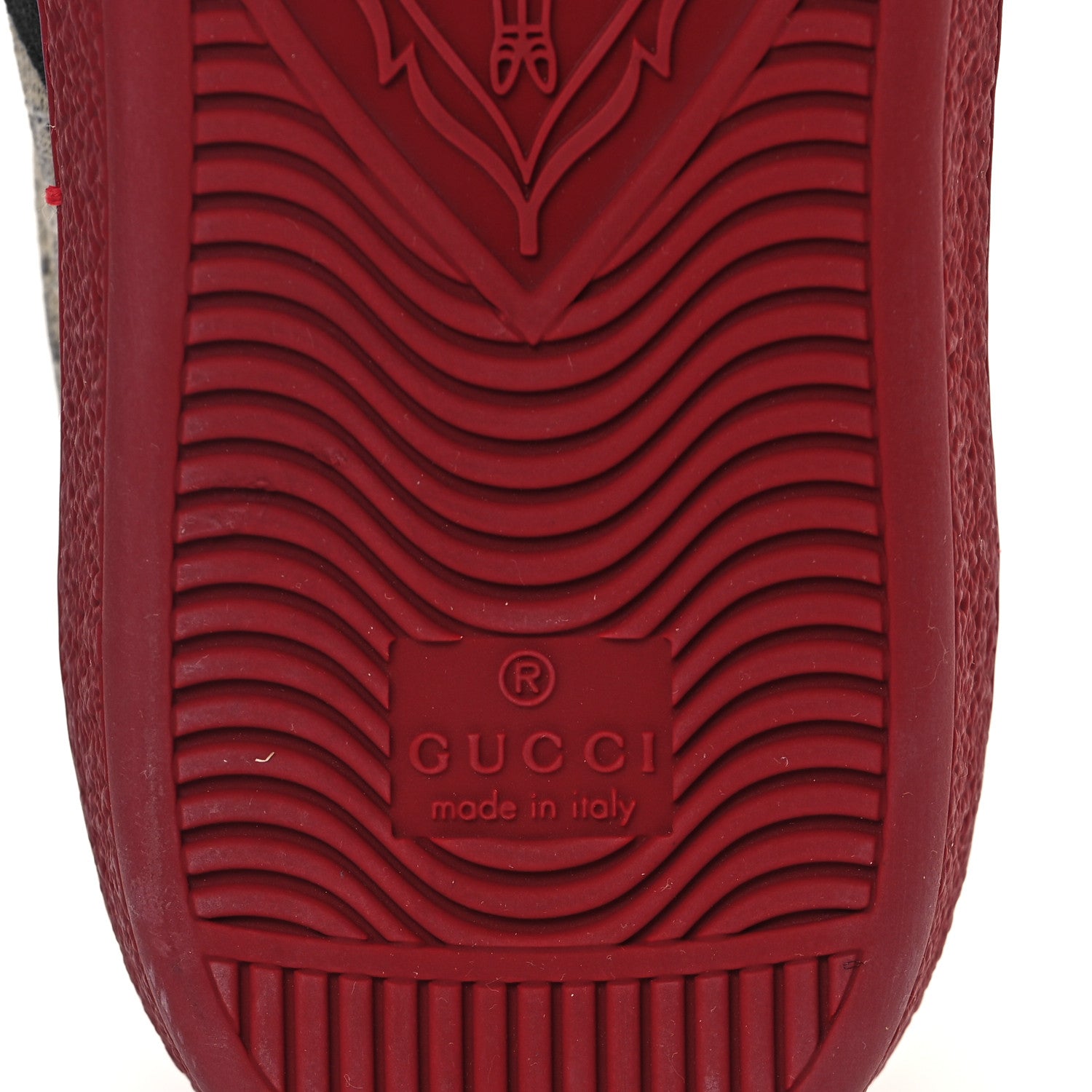 Gucci GG Supreme Monogram Ayers Mens New Ace Low-Top Sneaker 5 Blue Red 6 of 8