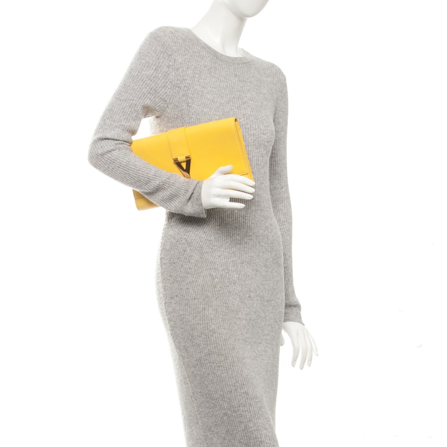 Calfskin Classic Y Ligne Clutch Soleil