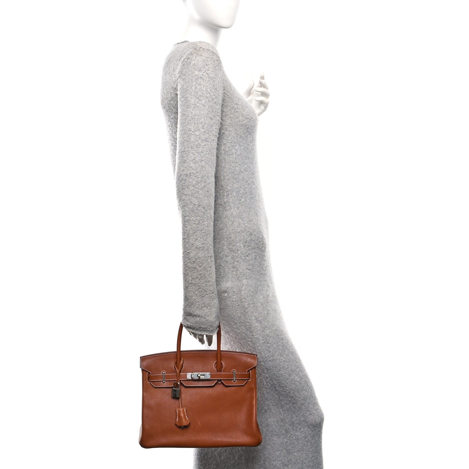 Hermes Natural Barenia Faubourg Birkin 30 Fauve 2 of 16