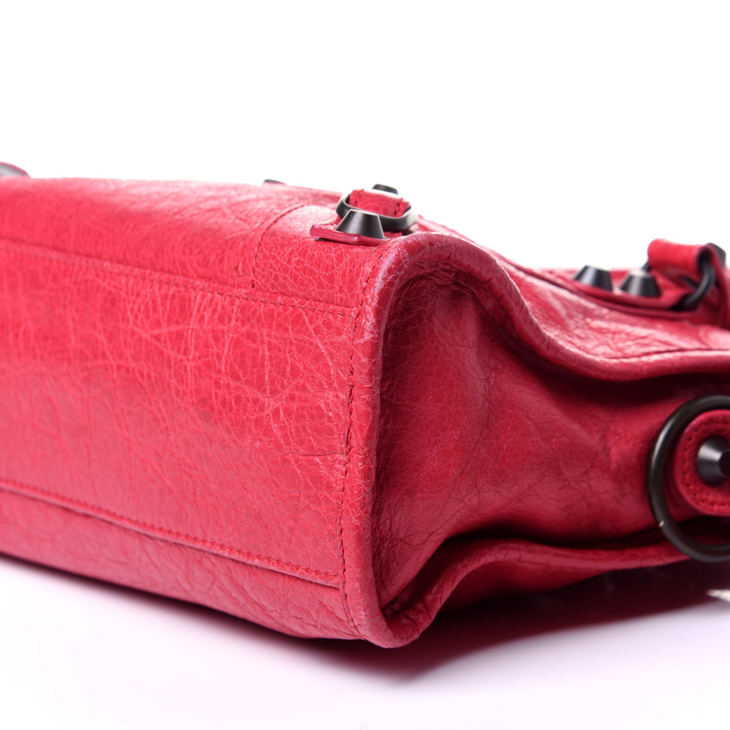 Balenciaga Agneau Classic Hardware Mini City Rose Thulian 9 of 14