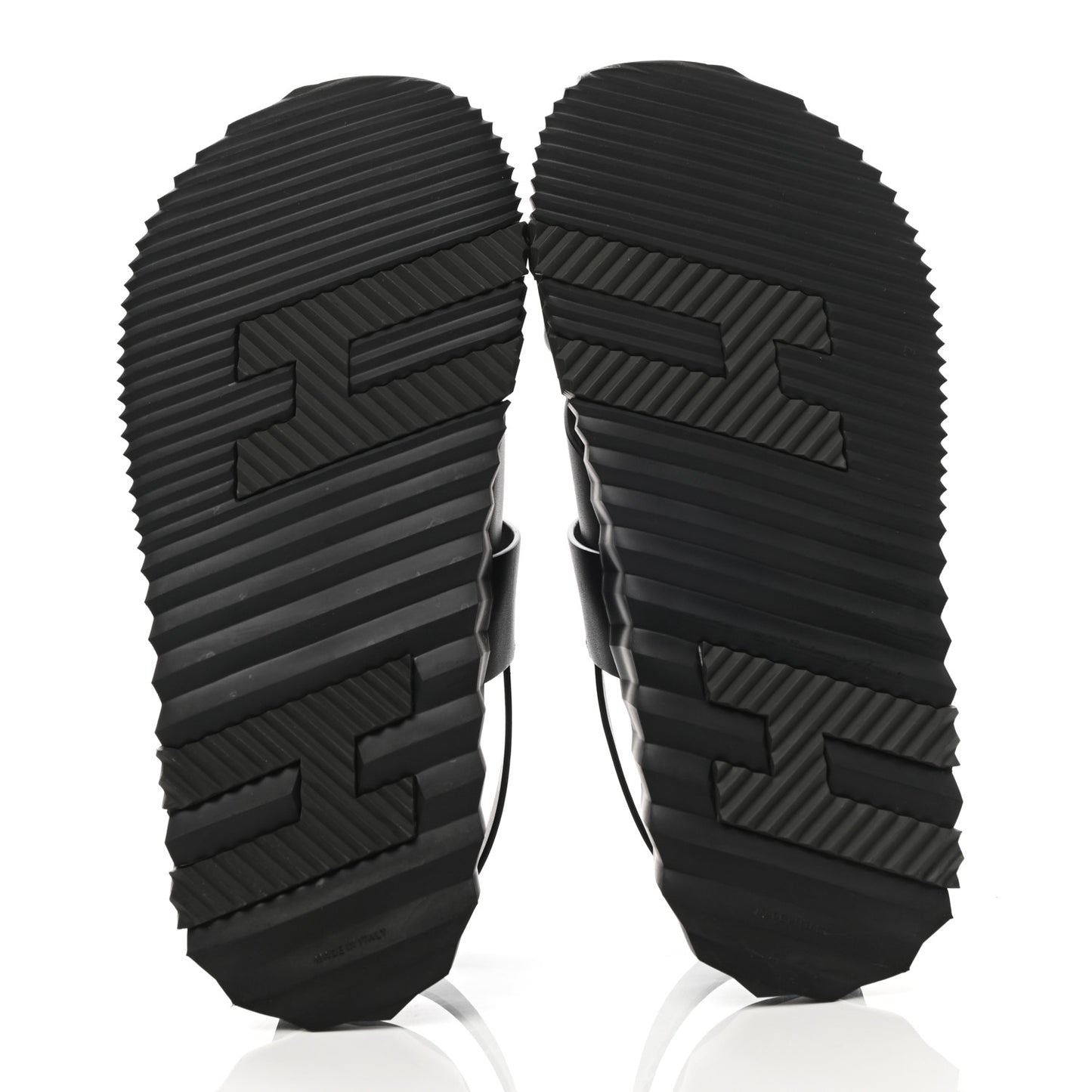 Calfskin Goatskin Mens Electric Sandals 41 Black