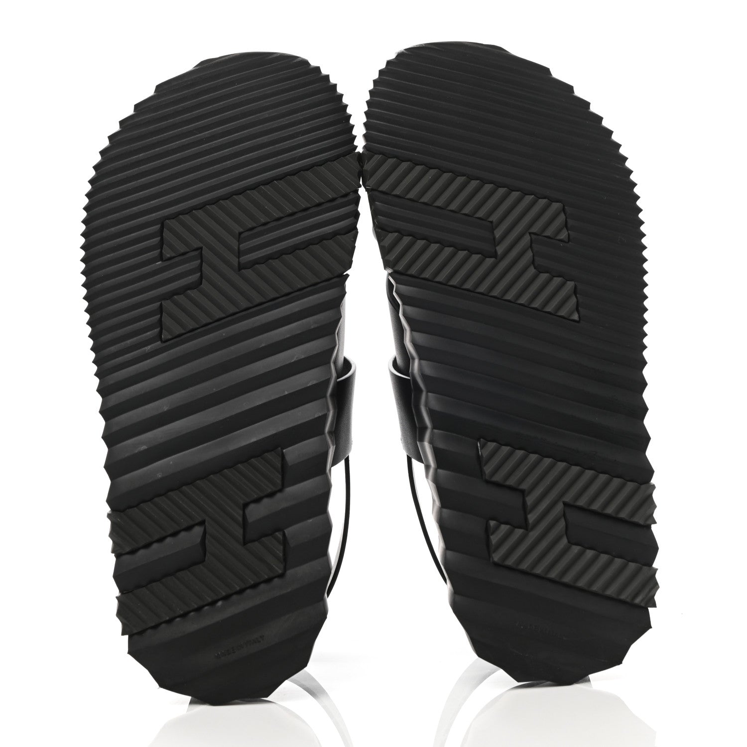 Hermes Calfskin Goatskin Mens Electric Sandals 41 Black 5 of 9