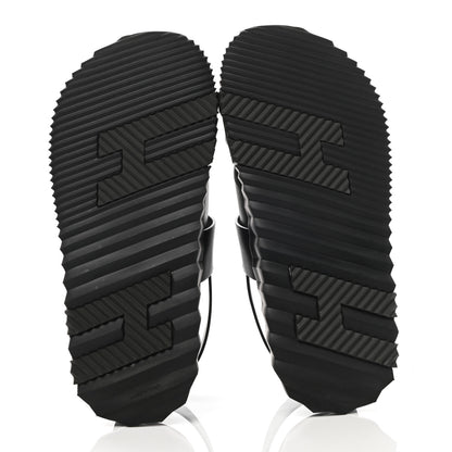 Hermes Calfskin Goatskin Mens Electric Sandals 41 Black 5 of 9