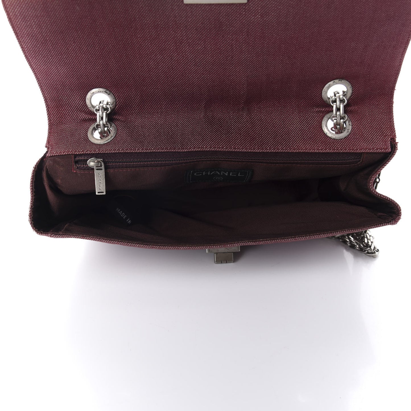 Canvas Chocolate Bar Reissue Single Flap Dark Red