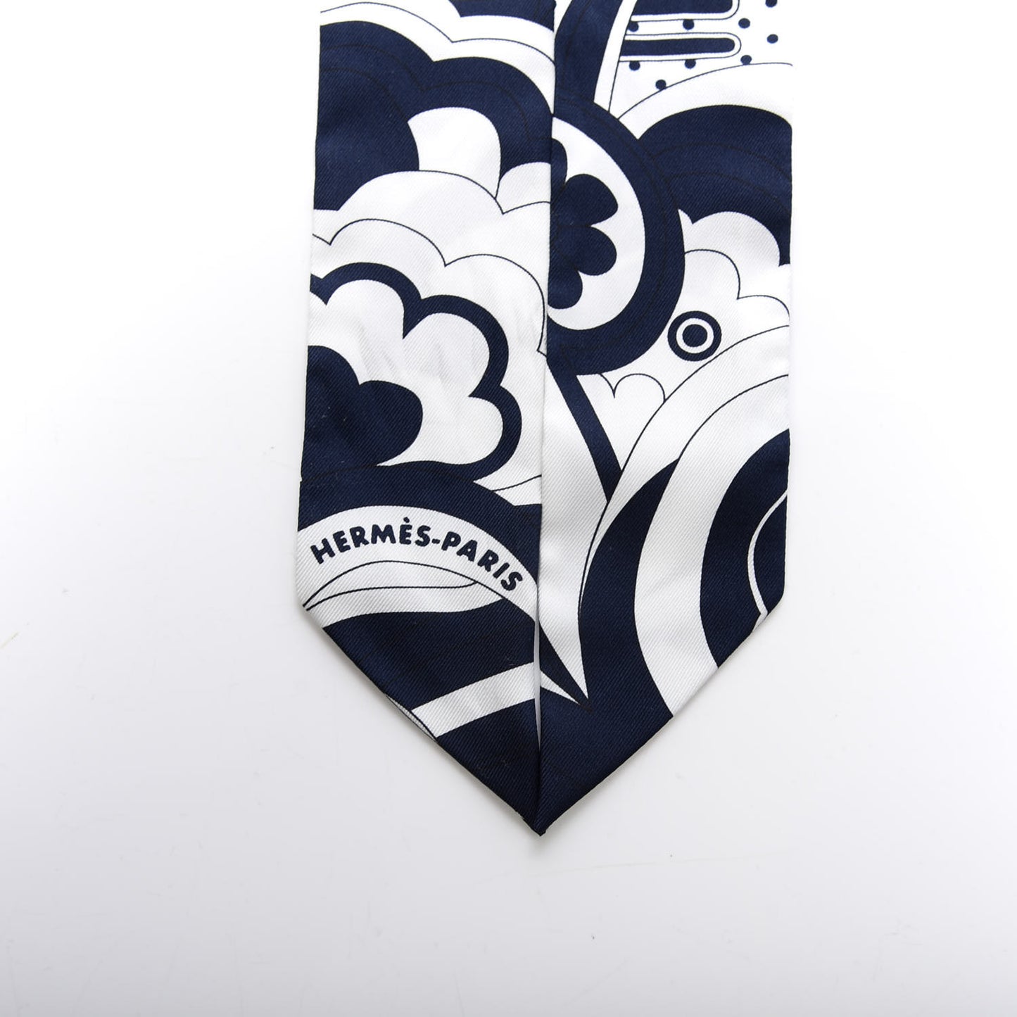 Silk Faubourg Rainbow Twilly Marine Blanc