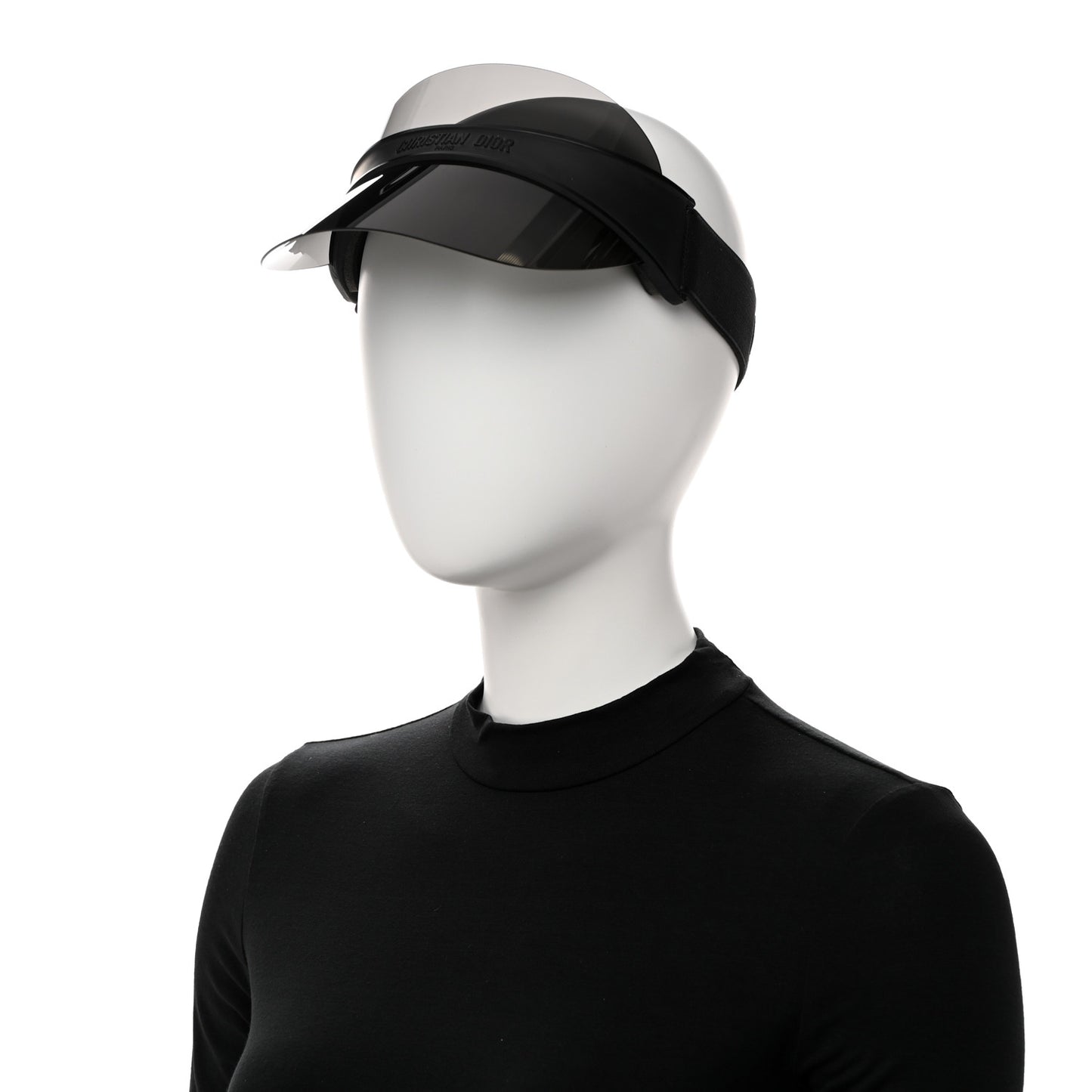 Mirrored DiorClub V1U Sun Visor Black
