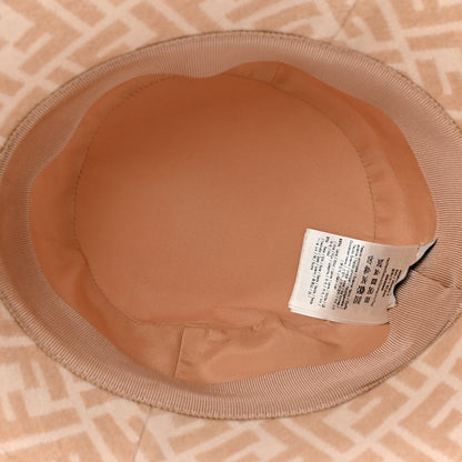 Fendi Wool Silk FF Bucket Hat S Beige 7 of 8