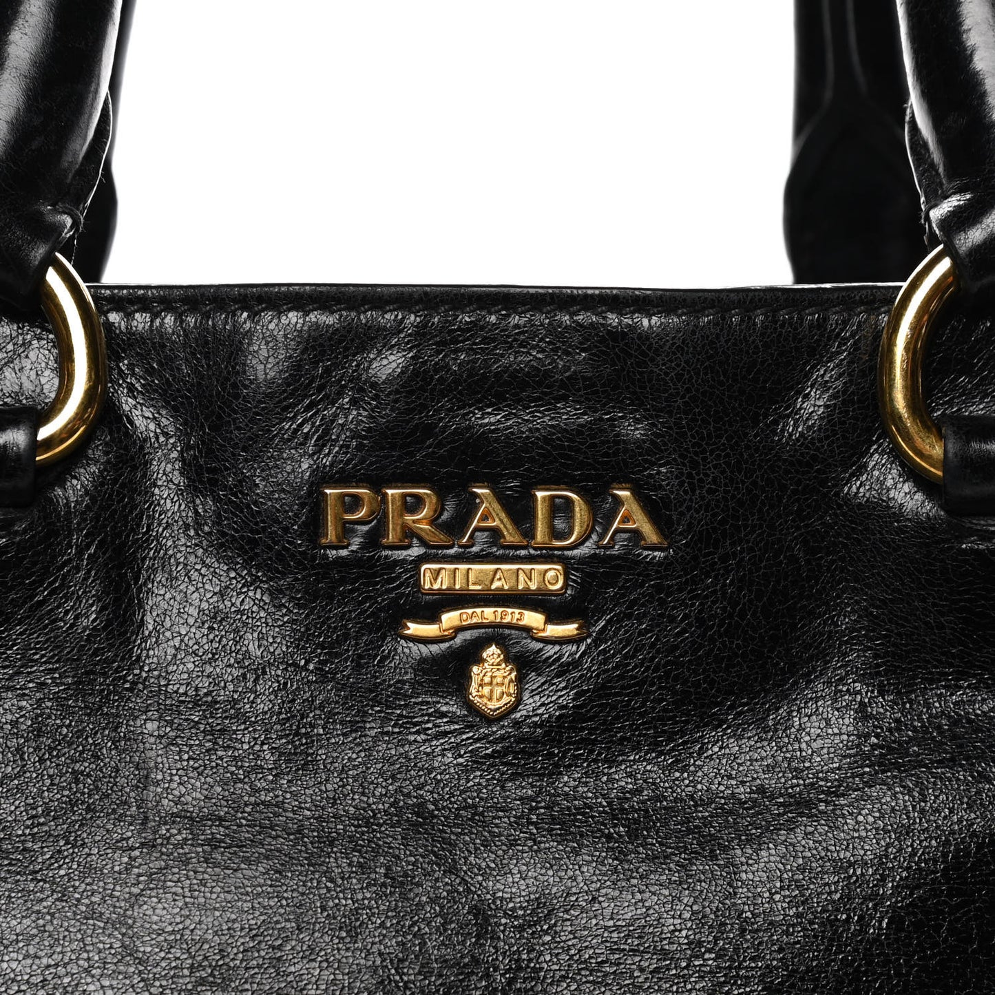 Vitello Shine Tote Black
