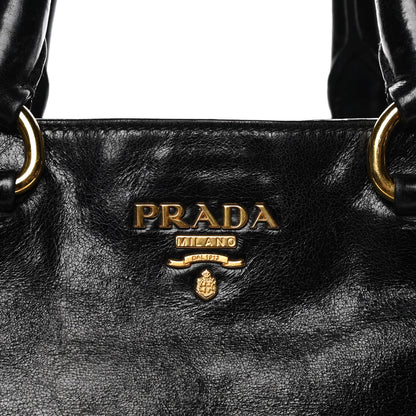 Prada Vitello Shine Tote Black 7 of 15