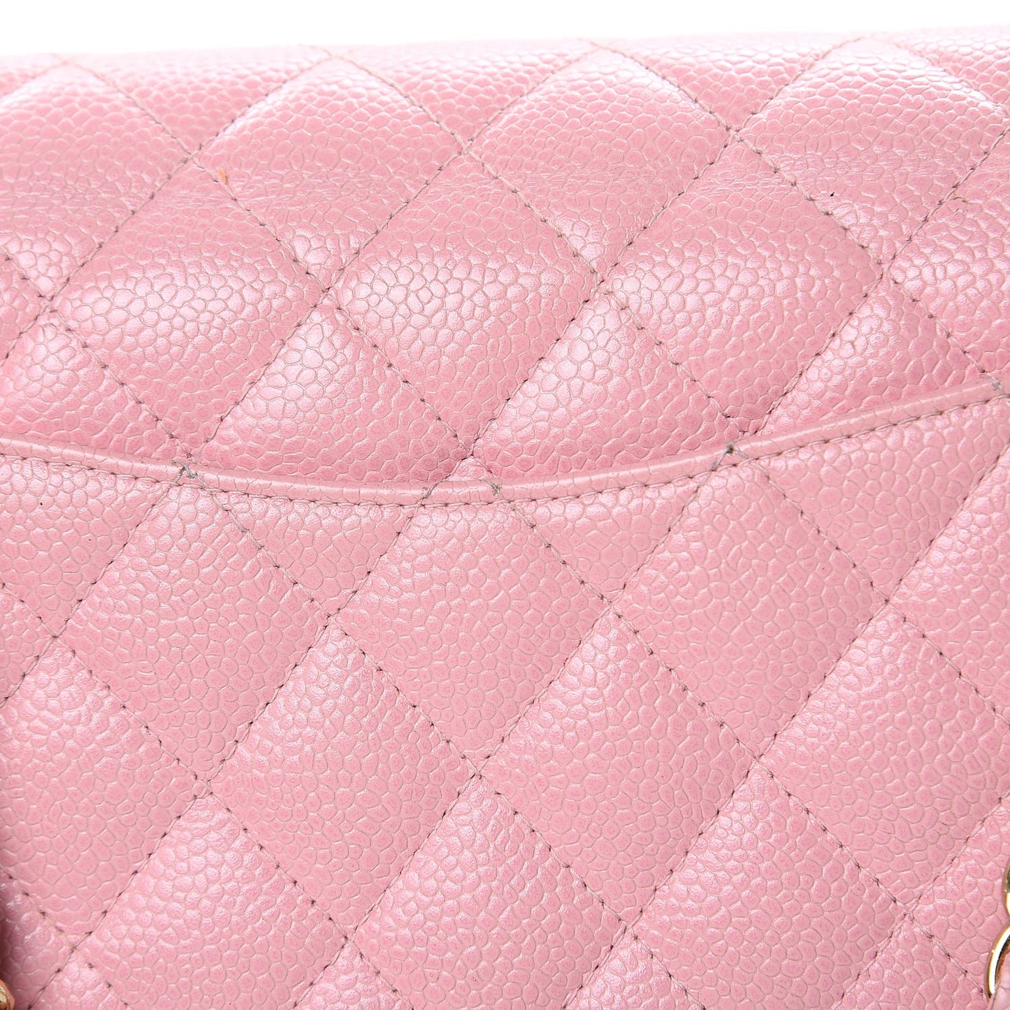 Caviar Quilted Small Double Flap Pink