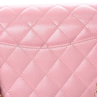 Chanel Caviar Quilted Small Double Flap Pink 13 of 19