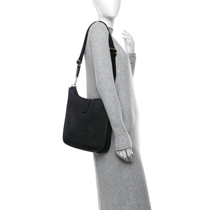 Hermes Taurillon Clemence EVELYNE III PM Black 2 of 11