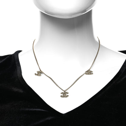 Chanel Metal CC Charm Necklace Gold 2 of 4