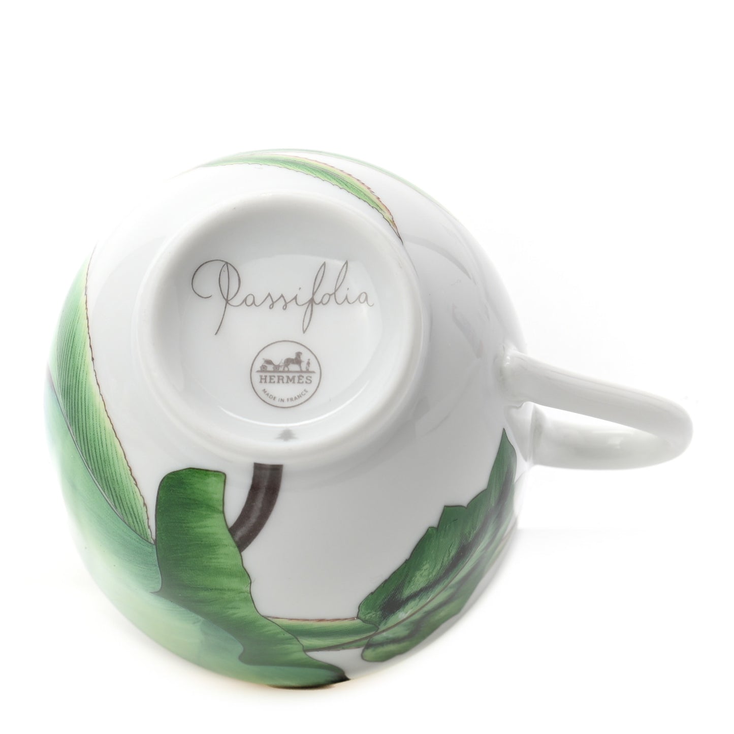 Porcelain Passifolia Coffee Cup And Saucer Set of 2