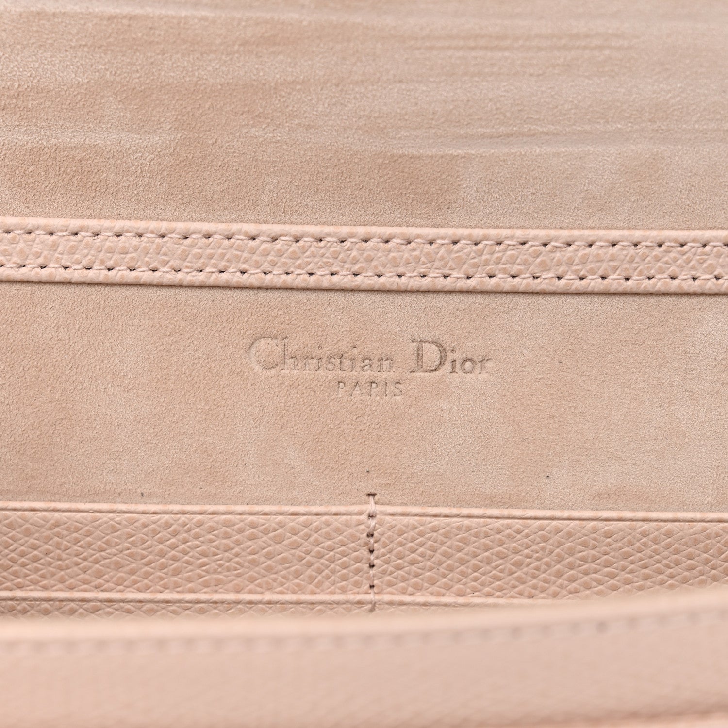 Christian Dior Grained Calfskin Diorama Wallet on Chain Pouch Rose Poudre 6 of 12