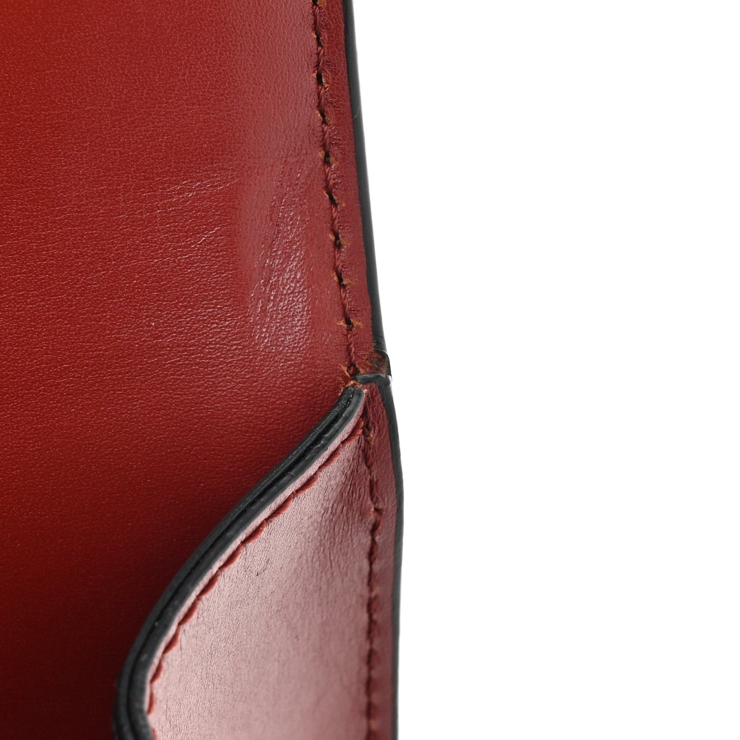Calfskin Medium Barcelona Shoulder Bag Brick Red