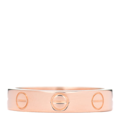 Cartier 18K Pink Gold 3.5mm LOVE Wedding Band Ring 47 4.25 1 of 4