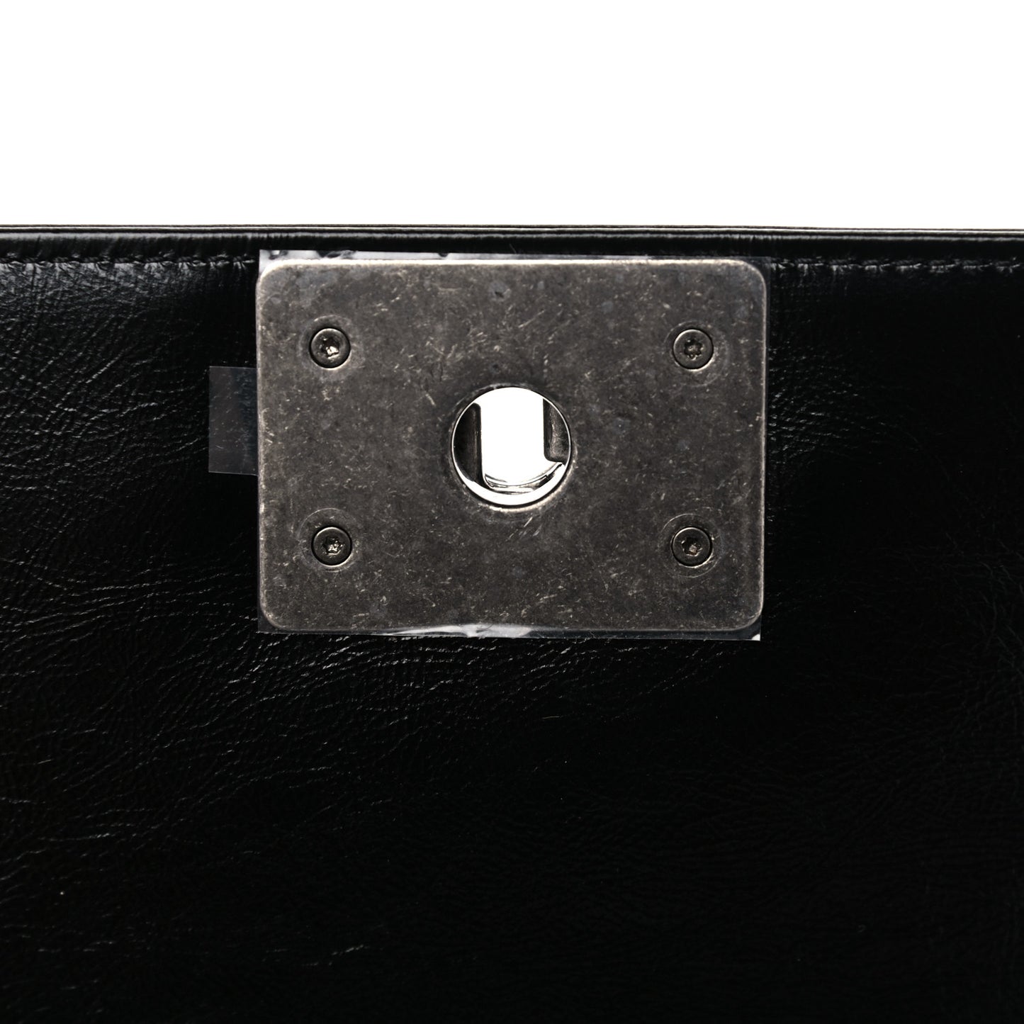 Metallic Glazed Calfskin Medium Boy Flap Pink Black