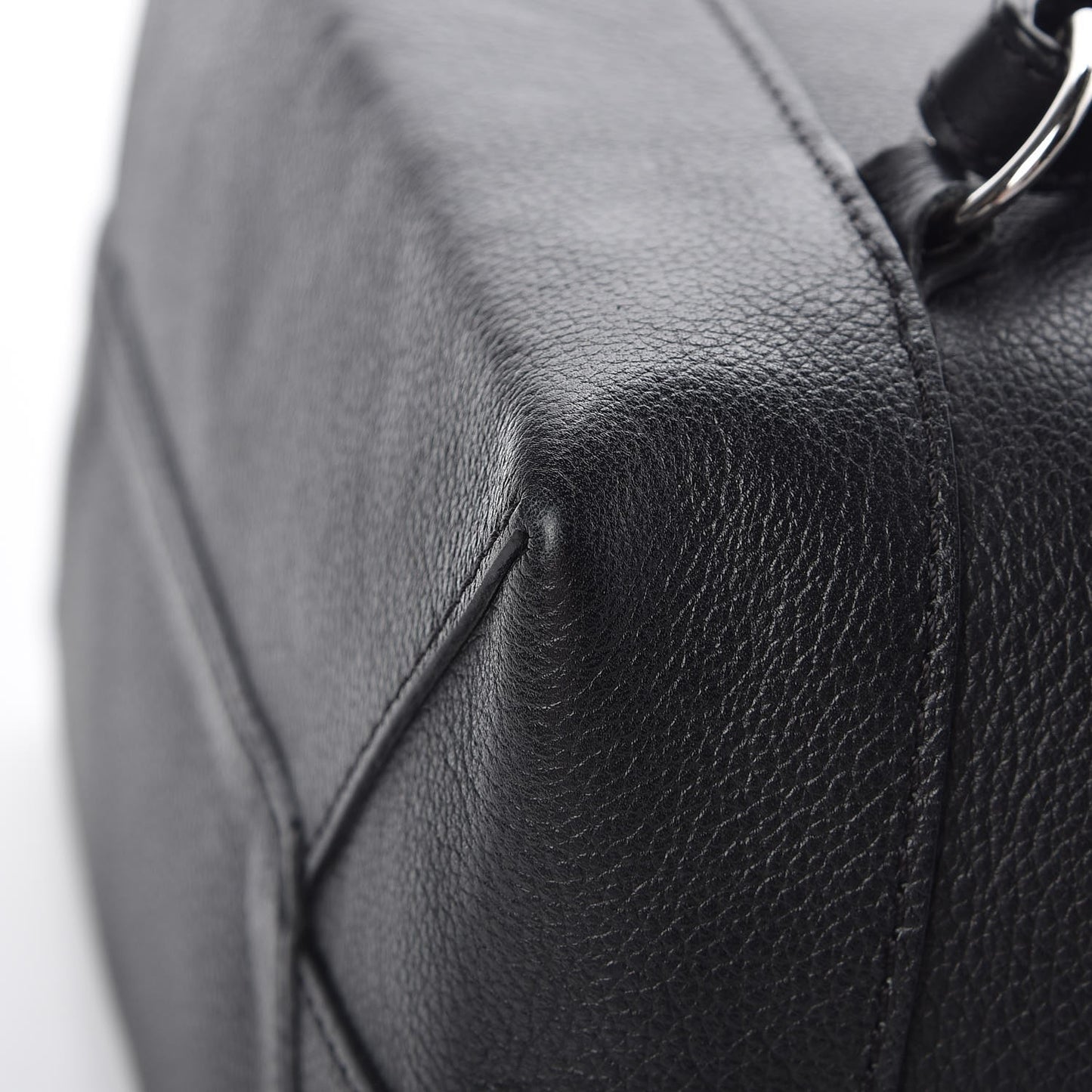 Calfskin Lockme Backpack Black