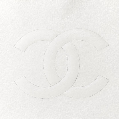 Chanel Caviar CC Tote White 13 of 16