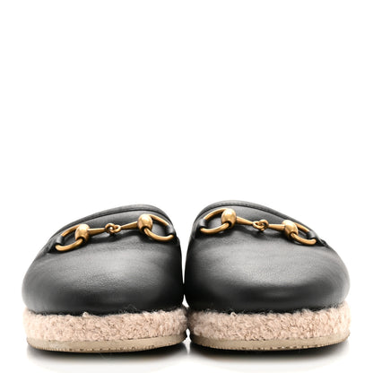 Gucci Nappa Wool Womens Fria Slippers 36 Black Butterscotch 3 of 10